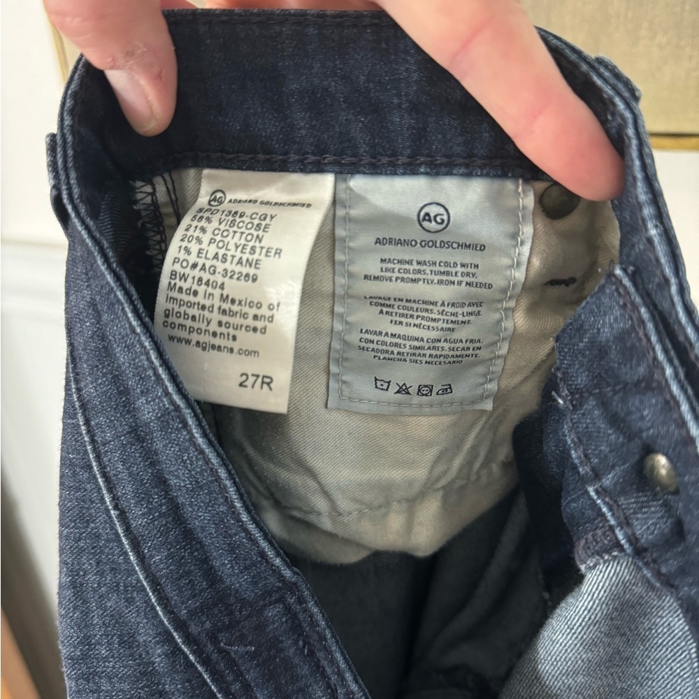 AG Adriano Goldschmied The Legging Ankle Super Skinny Ankle Jeans Dark Wsh Sz 27 - Picture 11 of 11